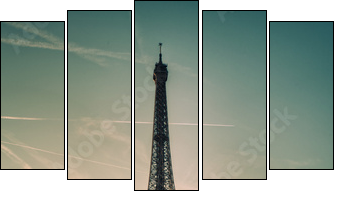 Wieża Eiffela – widokówka
 - Obraz pięcioczęściowy, Pentaptyk
