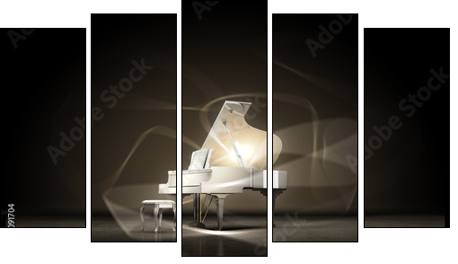 Piano weiÃ  - Obraz pięcioczęściowy, Pentaptyk