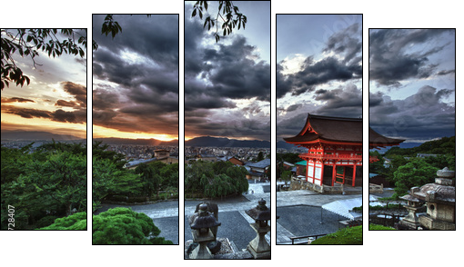 Kyoto  - Obraz pięcioczęściowy, Pentaptyk