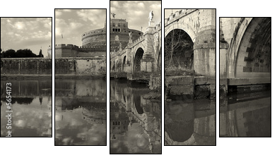 Most do Sant Angelo-Watykan
 - Obraz pięcioczęściowy, Pentaptyk