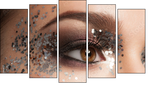 Eye Makeup  - Obraz pięcioczęściowy, Pentaptyk