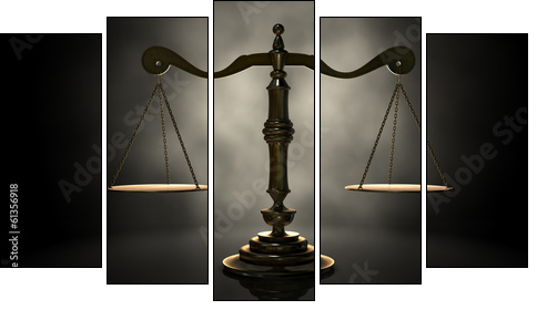 Scales Of Justice  - Obraz pięcioczęściowy, Pentaptyk