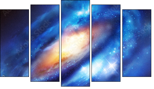 Galaxy System  - Obraz pięcioczęściowy, Pentaptyk