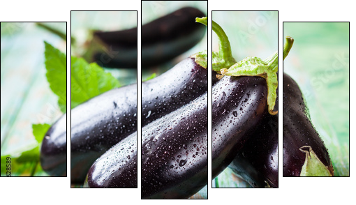 Eggplant  - Obraz pięcioczęściowy, Pentaptyk
