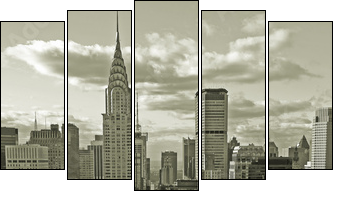Monumentalny Manhattan
 - Obraz pięcioczęściowy, Pentaptyk