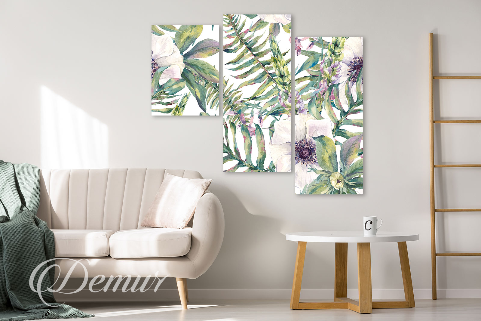 Obraz kwiaty - Pomysł na ścianę w salonie
