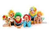 Funny clowns  Fototapety do Przedszkola Fototapeta