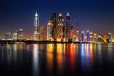 W światłach sennego Dubaju Architektura Fototapeta