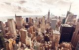 Manhattan skyline aerial view  Miasta Obraz