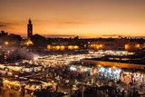 Marrakesch, Djemaa el Fna, Marokko  Miasta Obraz