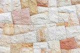 Stone wall background texture with colorful tiling pattern  Tekstury Fototapeta