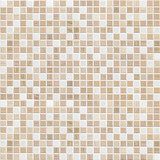 delicate color brown mosaic tile wall  Tekstury Fototapeta
