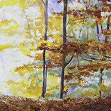Autumn in the forest  Olejne Obraz