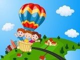Lot balonem w nieznane Plakaty do Pokoju dziecka Plakat