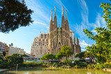 La Sagrada Familia, Barcelona, spain.  Architektura Obraz