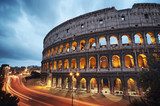 Coliseum at night. Rome - Italy  Architektura Obraz