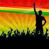  Koncert w rytmie reggae  Fototapety do Pokoju Nastolatka Fototapeta
