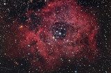 Nebulosa rossa nel cielo notturno  Fototapety Kosmos Fototapeta