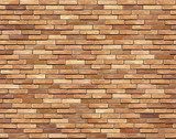Brick wall seamless Vector illustration background - texture  Mur Fototapeta