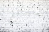 White brick wall  Mur Fototapeta