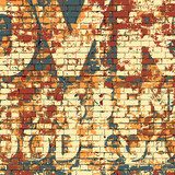 Old Grunge Brick Wall  Mur Fototapeta