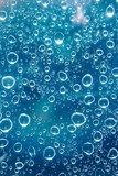 bulles d'air dans l'eau de piscine  Na lodówkę Naklejka