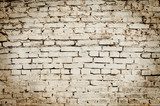 White Brick Wall  Mur Fototapeta