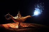 Magic Aladdins Genie lamp  Orientalne Fototapeta