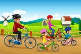 Niedzielna wycieczka rowerowa Fototapety do Pokoju Dziecka Fototapeta