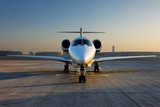 A front on view of a private jet  Pojazdy Fototapeta