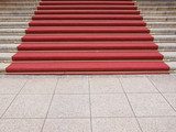 Red carpet  Schody Fototapeta