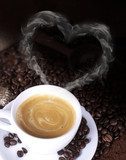 Miłość o smaku kawy z mlekiem Kawa Fototapeta