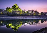 Okayama Castle in Okayama, Japan  Orientalne Fototapeta