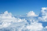 flight over the clouds  Niebo Fototapeta