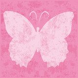 Hintergrund,Muster, Schmetterling,Vector,grunge,rosa  Motyle Fototapeta
