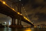 New York City Bridges at night  Fototapety Mosty Fototapeta