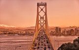 Bay Bridge connecting San Francisco and Oakland  Fototapety Mosty Fototapeta