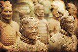 Chinese terracotta army - Xian   Fototapety Sepia Fototapeta