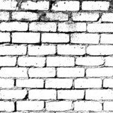 Białe ściany. Białe cegły.  Fototapety do Sypialni Fototapeta