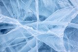 Baikal ice texture  Tekstury Fototapeta