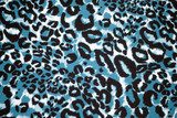 Blue and Black Cheetah print fabric for backgrounds  Afryka Fototapeta