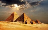 giza pyramids, cairo, egypt  Afryka Fototapeta