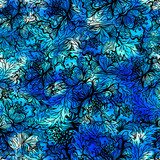 Seamless pattern abstract  flowers. Vector, EPS10  Na laptopa Naklejka