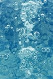 bulles d'air dans l'eau de piscine  Na lodówkę Naklejka