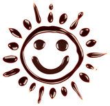 Smiling chocolate sun  Na sufit Naklejka