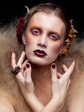 Halloween Beauty woman makeup  Ludzie Obraz