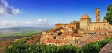 beautiful old Volterra - medieval town of Tuscany, Italy  Krajobraz Fototapeta