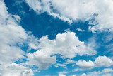 Cloudscape of bright blue sky  Niebo Fototapeta