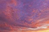 Beautiful wide angle sunset that looks like a painting  Niebo Fototapeta