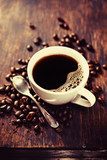  Mam ochotę na kubek gorącej kawy Kawa Fototapeta